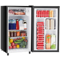 Sweetcrispy 3.2 Cu.Ft Mini Fridge with Freezer Small Refrigerator Single Door Adjustable Thermostat Energy-efficient Low Noise, Compact Fridge for Bedroom, Office, Dorm (Black) Black One Door