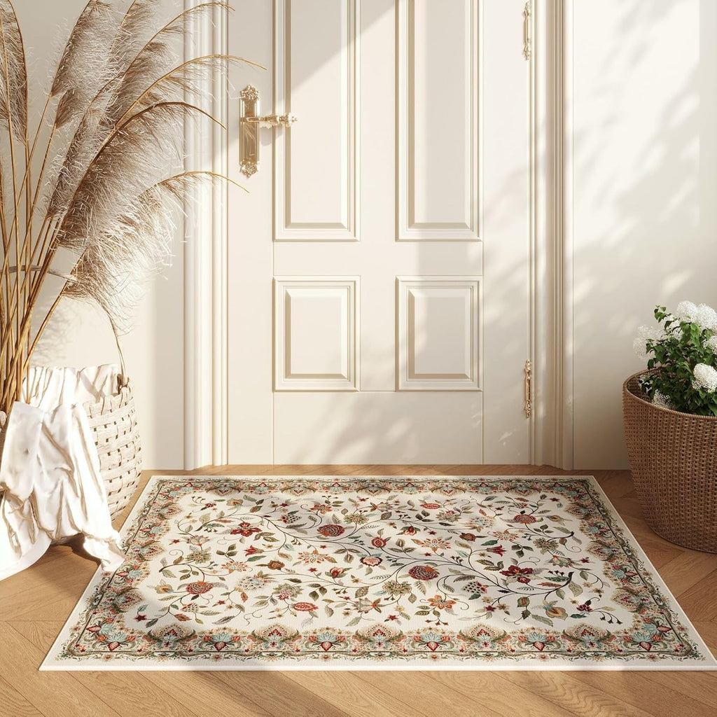 Vintage Paisley 4'x6' Area Rug - Beige