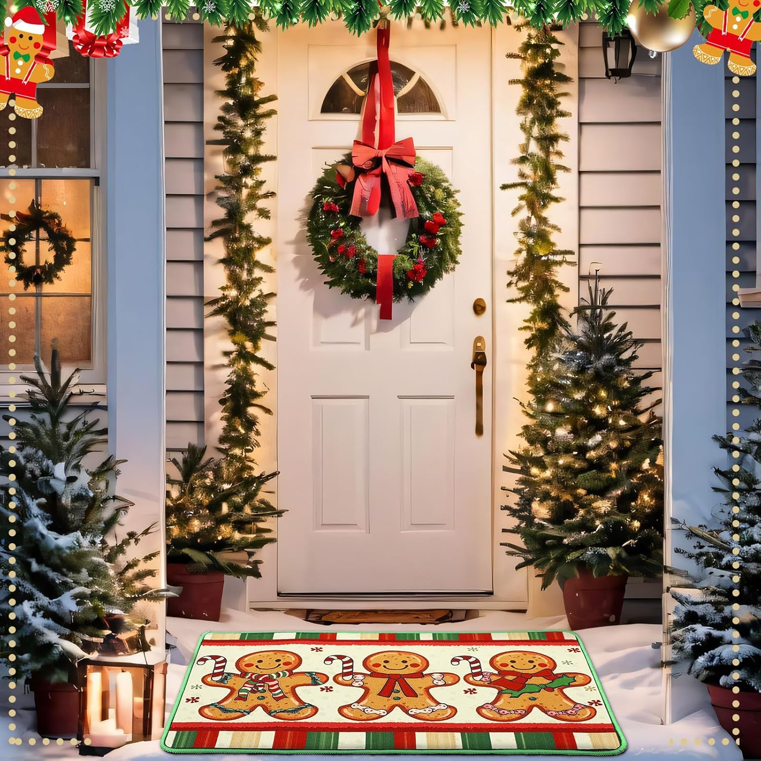Christmas Gingerbread Doormat 15.8"x23.6"