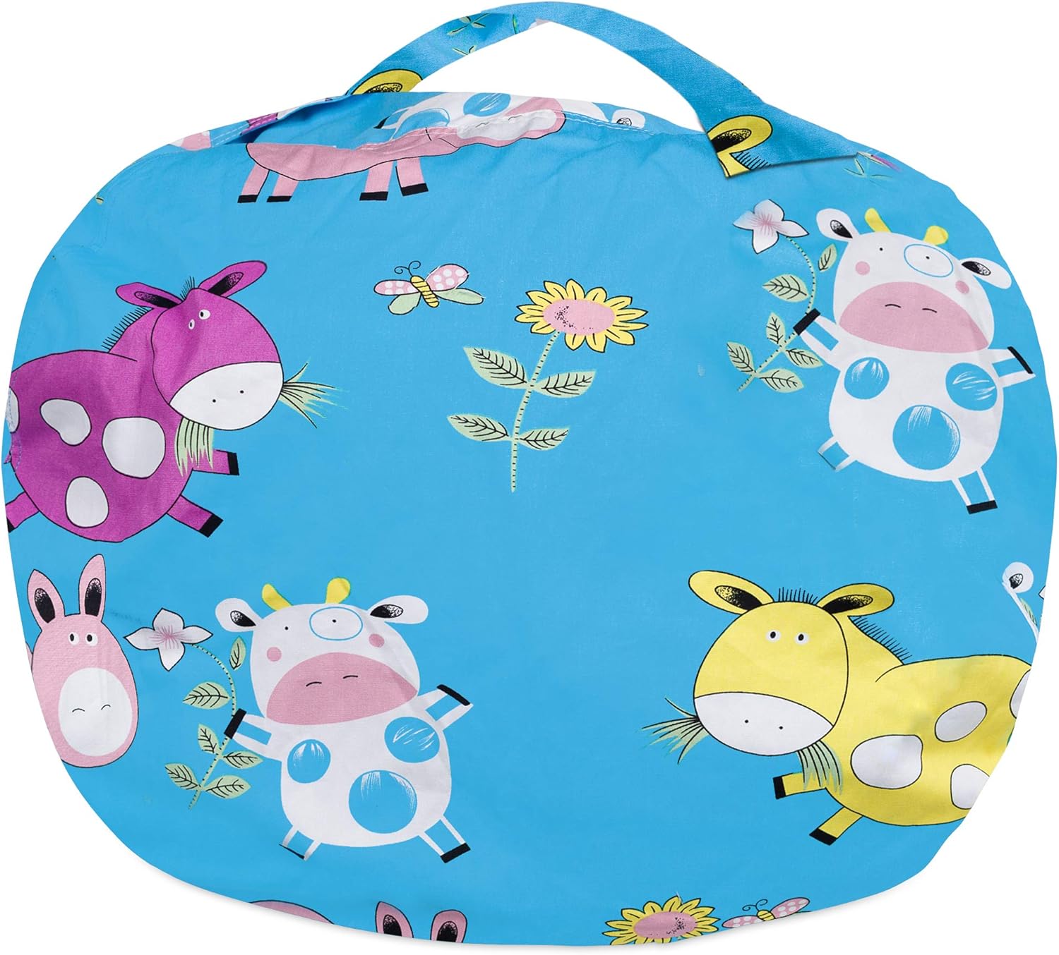 Kids Stuffed Animal Storage Bean Bag Cover X-Large