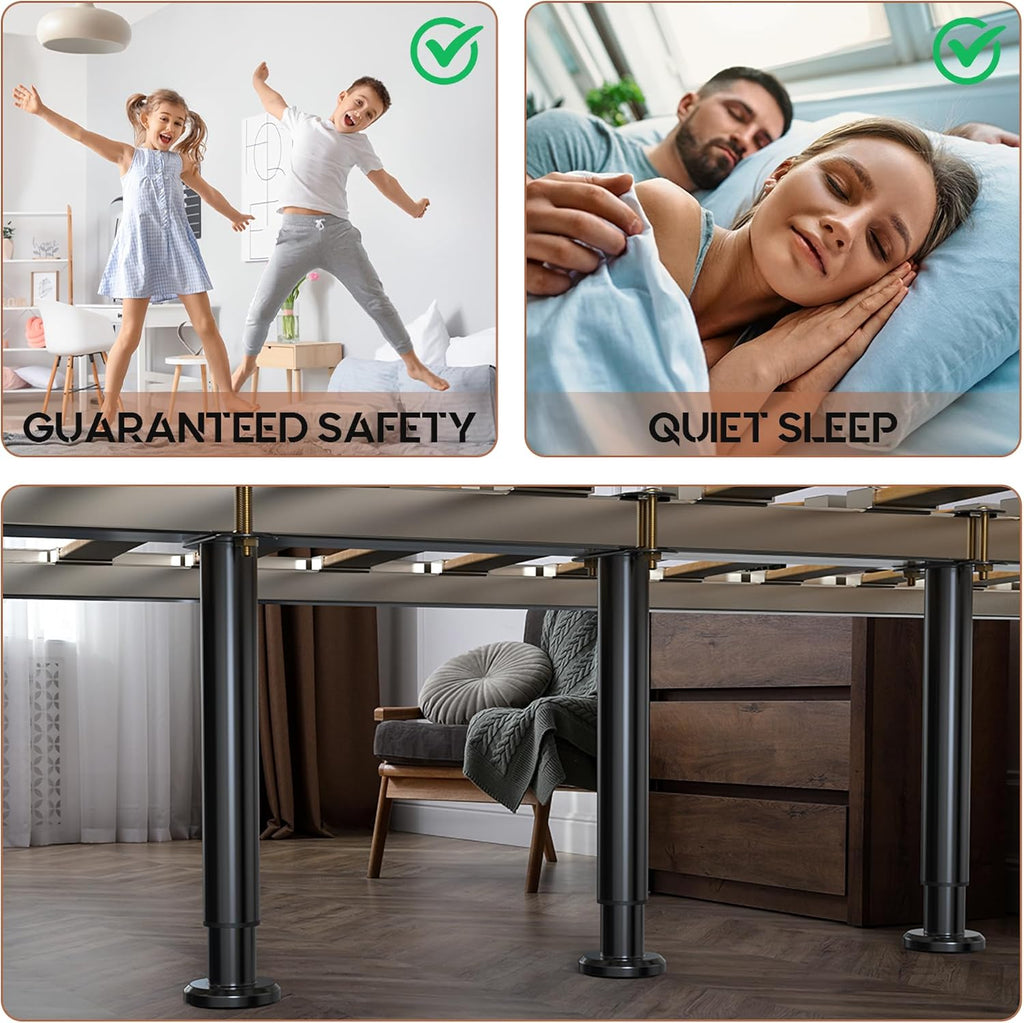 Adjustable Bed Frame Support Legs for Queen/King Beds