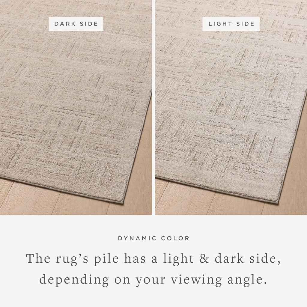 2'7" x 4' Area Rug – Ivory/Taupe