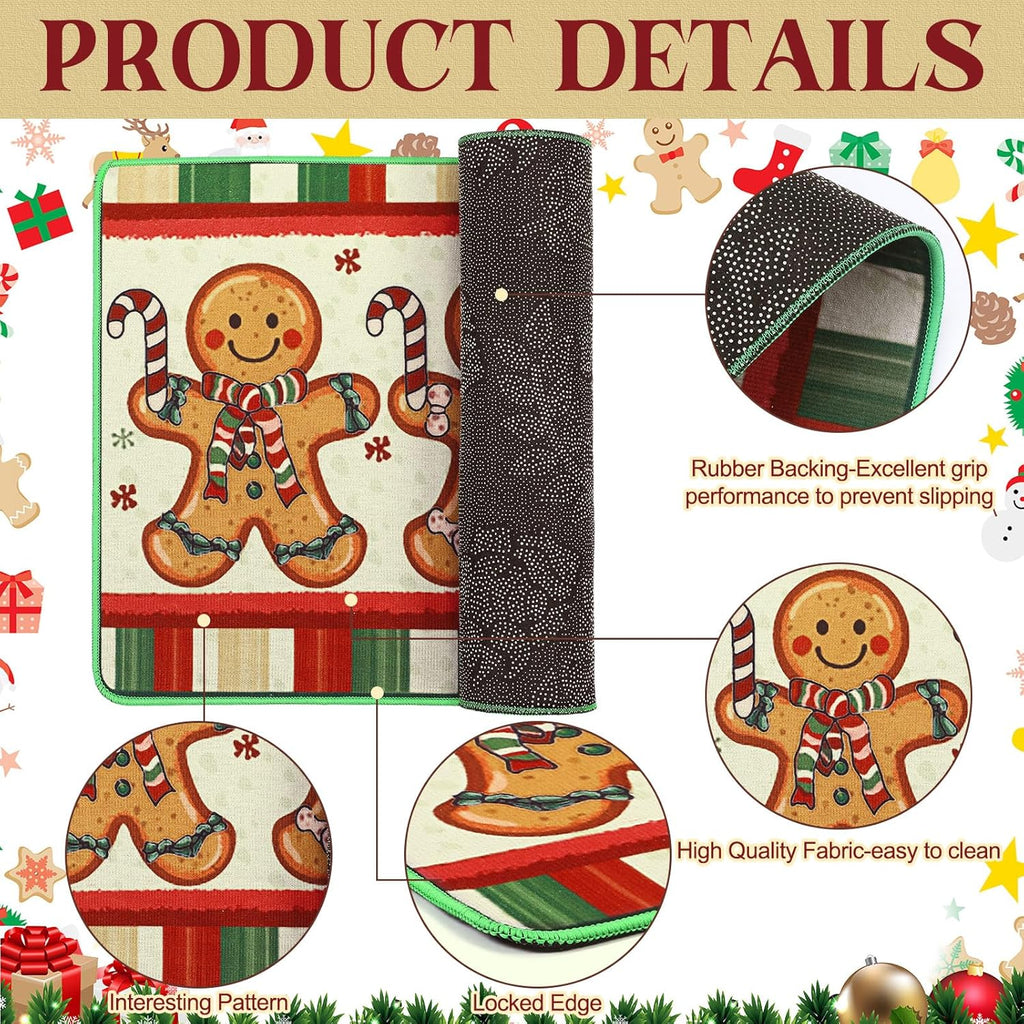 Christmas Gingerbread Doormat 15.8"x23.6"