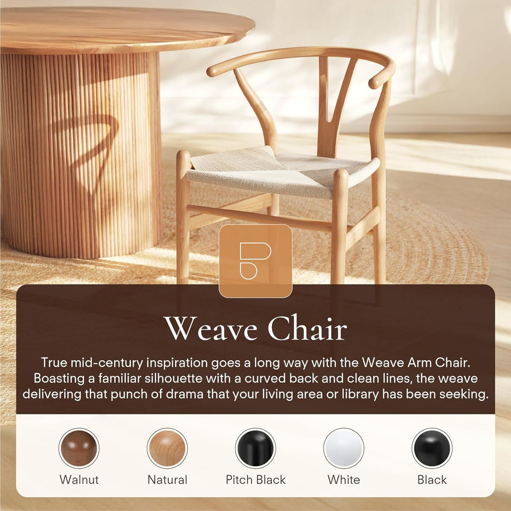 Oak Wishbone Dining Chair with Arms