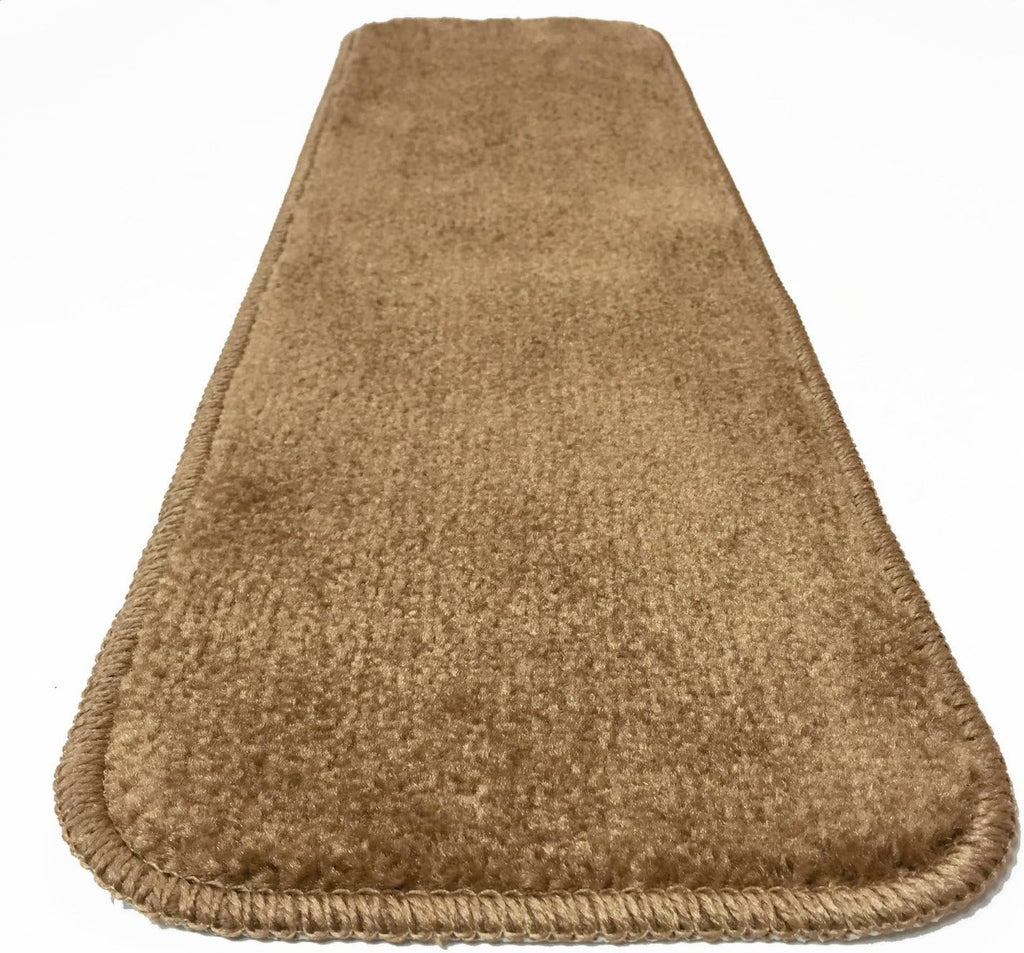 Set of 13 Grey Machine Washable Carpet Stair Treads 7"x24"