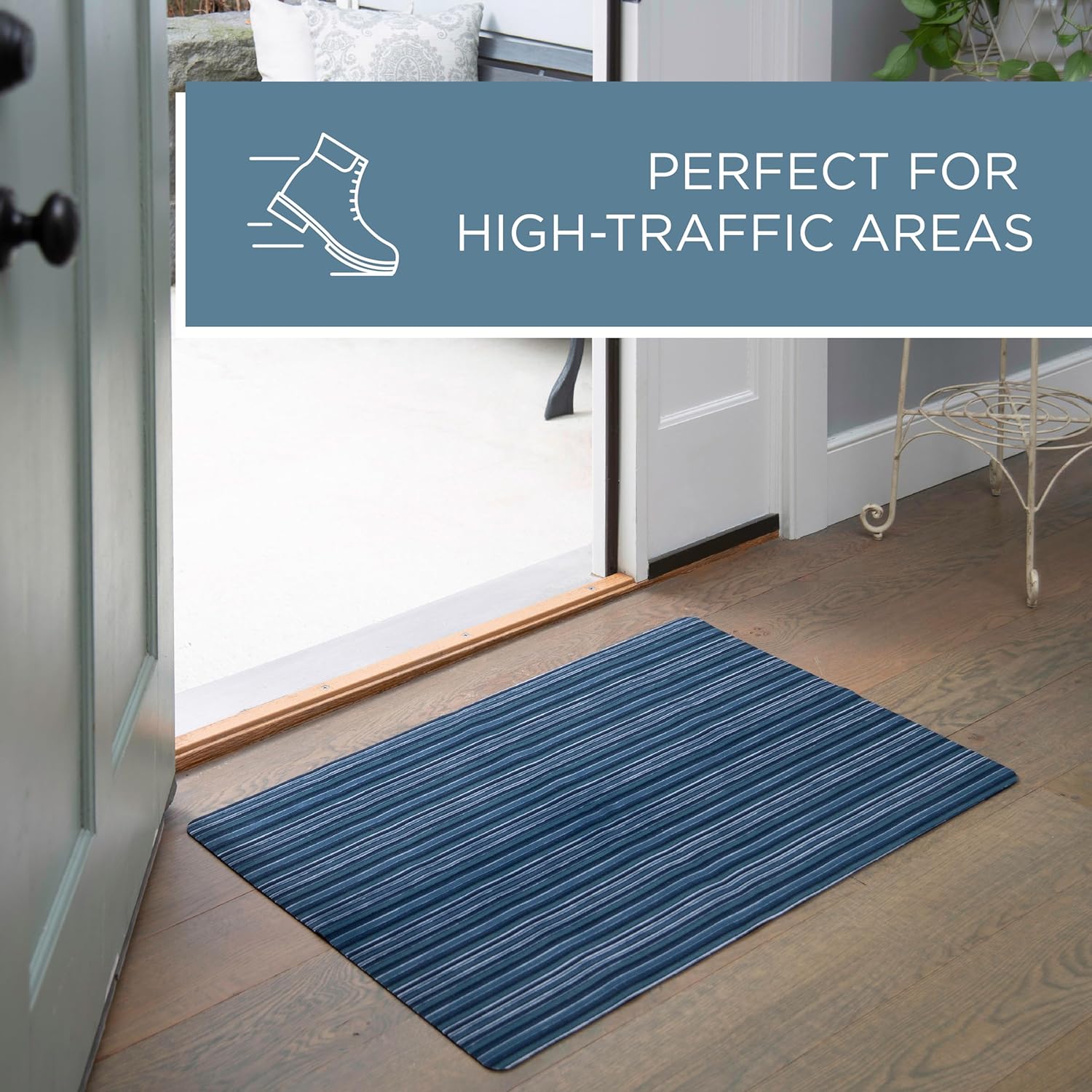 Smooth Step Striped Kitchen Mat 24"x35"