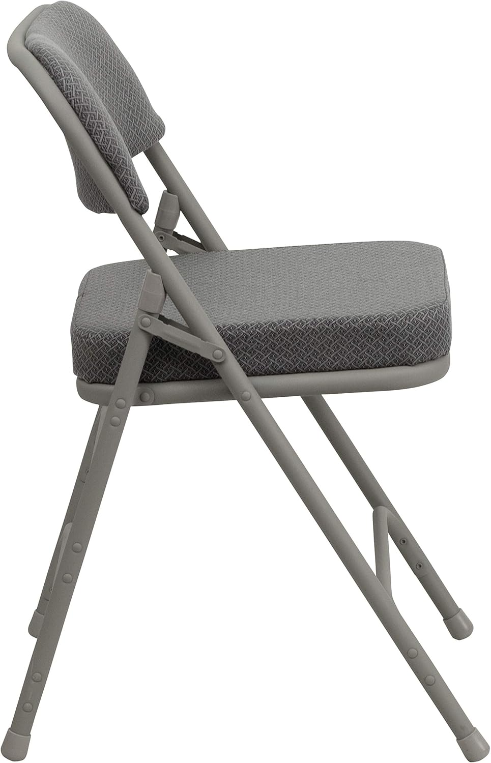 Set of 4 Metal Folding Chairs with Cushioned Seat