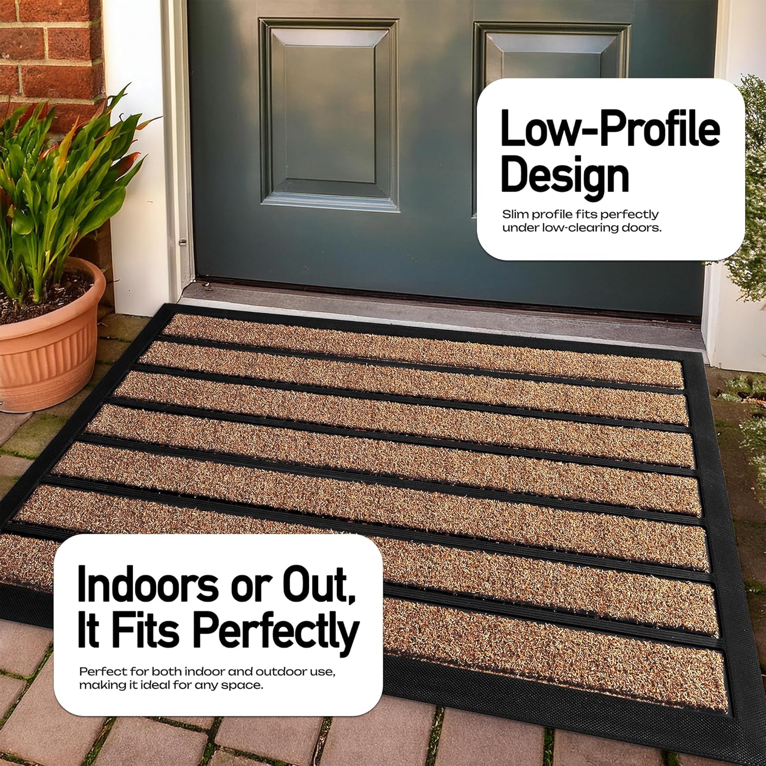 30"x17" Light Brown Door Mat
