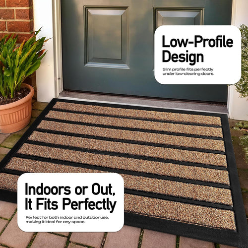 30"x17" Light Brown Door Mat