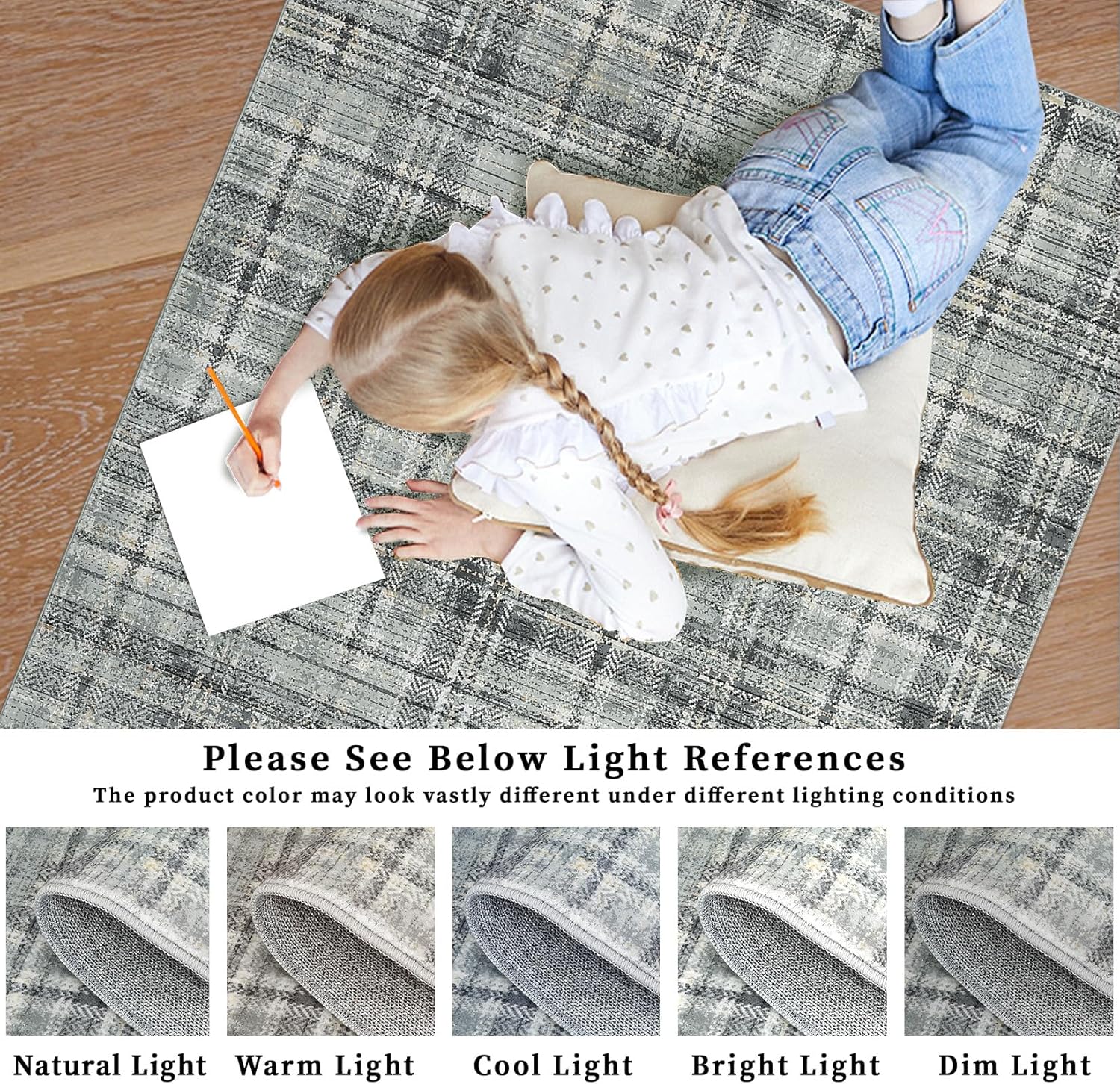 2x10 Plaid Hallway Runner Rug