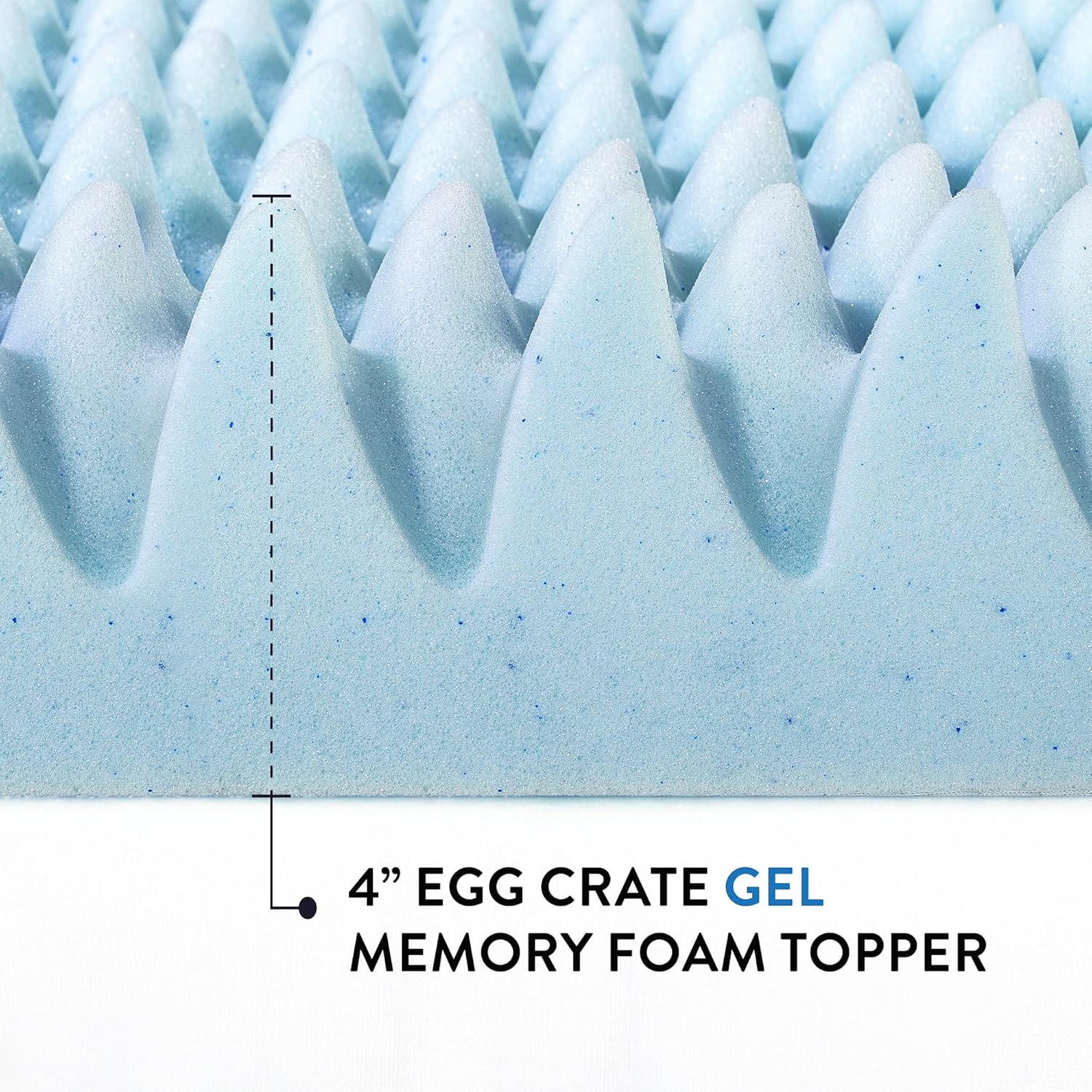 King Mattress Topper with Cooling Gel