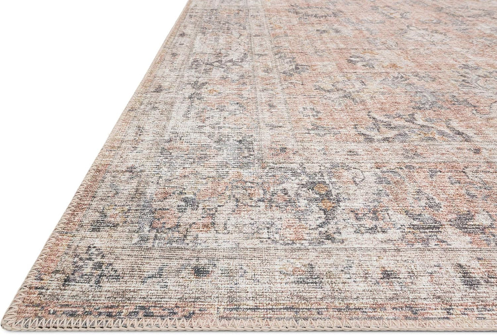 9' x 12' Blush/Grey Area Rug