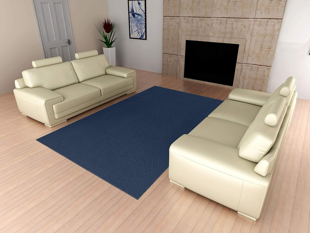 3' x 5' Navy Blue Area Rug for Living Room