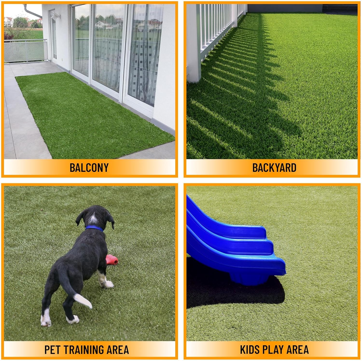 Artificial Grass Runner Rug 4x7
