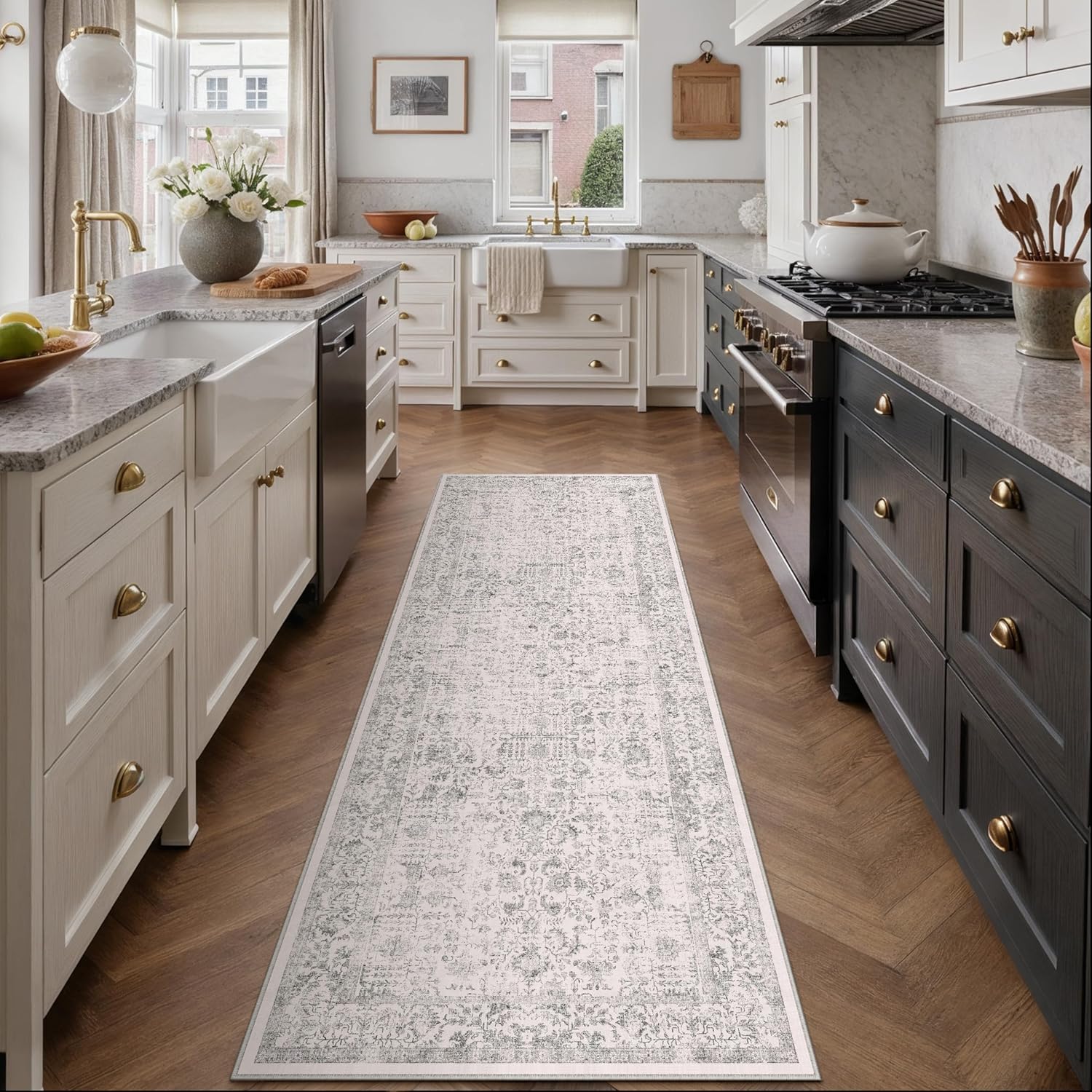 Gray Runner Rug 2'x10'