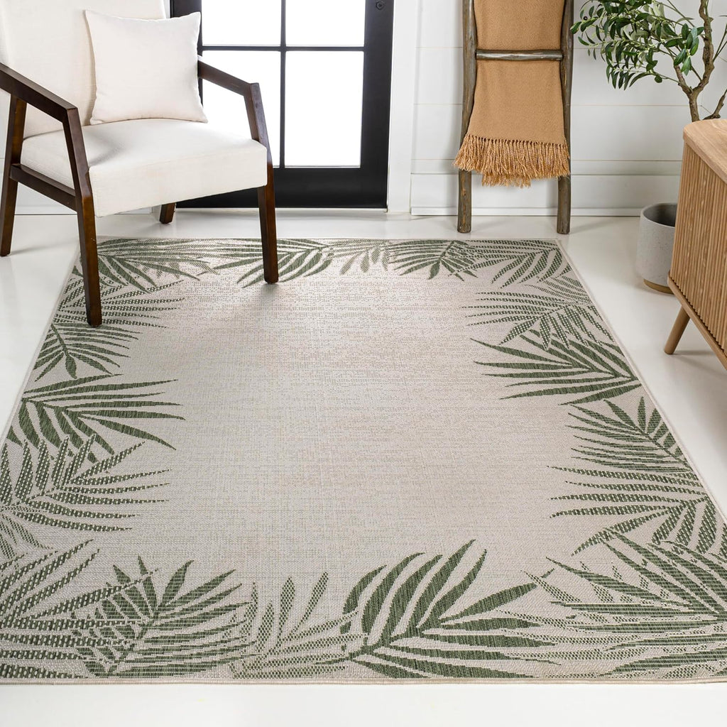 3x5 Palm Frond Indoor/Outdoor Area Rug