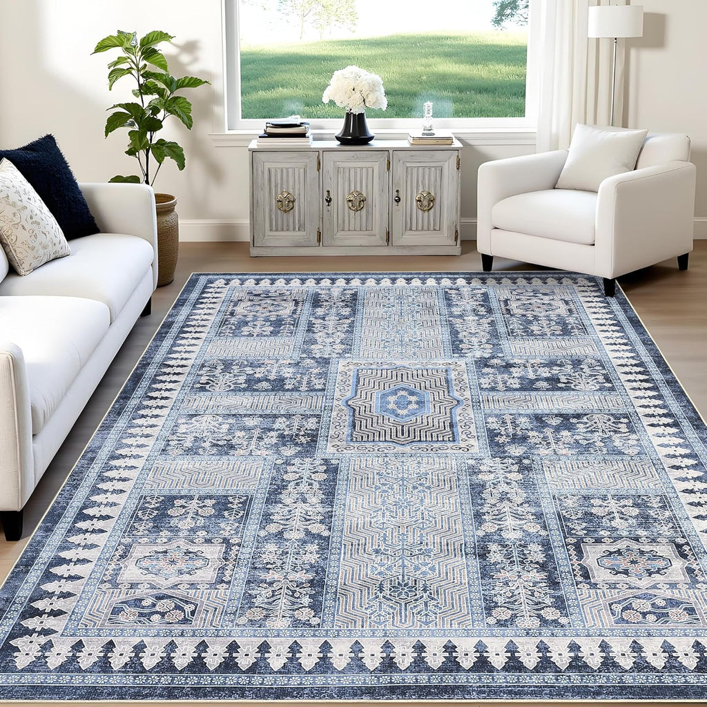 2x8 Runner Rug, Machine Washable Brown