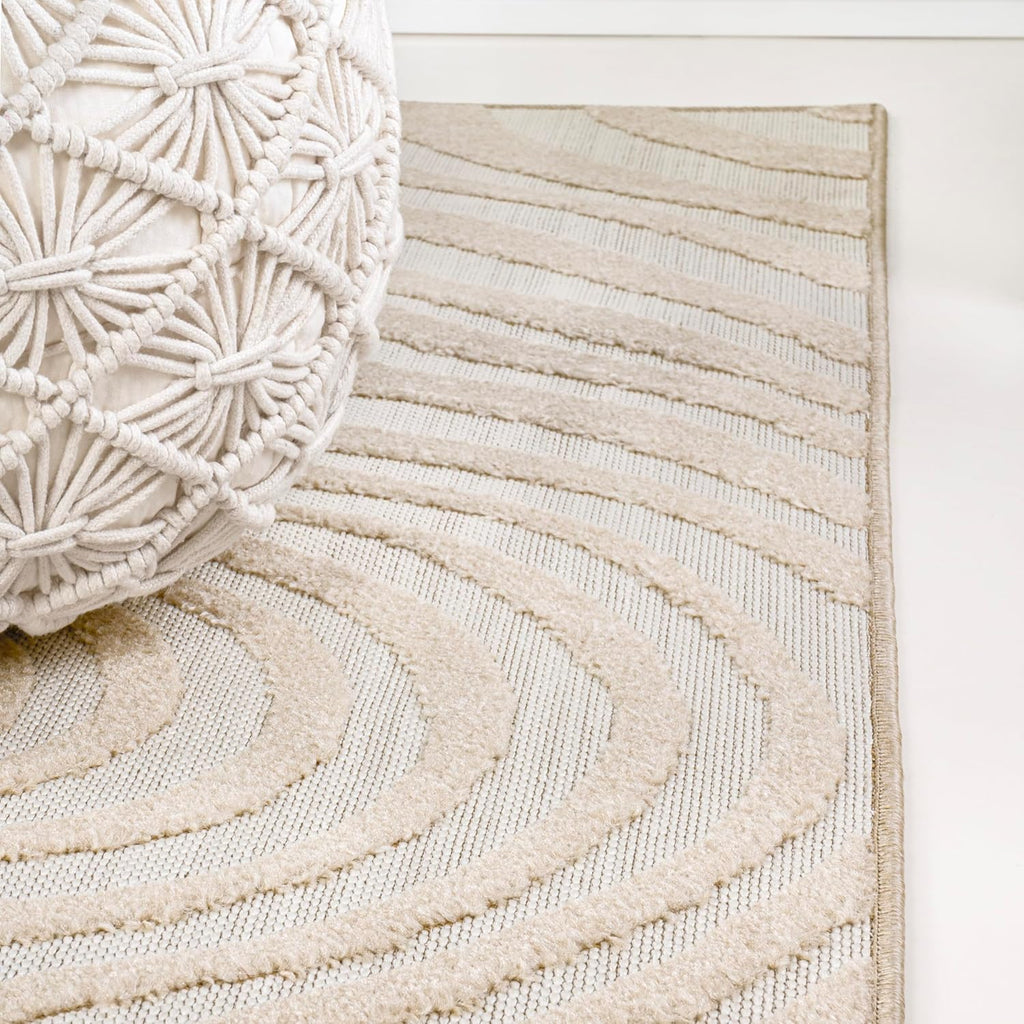 3x5 Beige/Cream Indoor/Outdoor Area Rug
