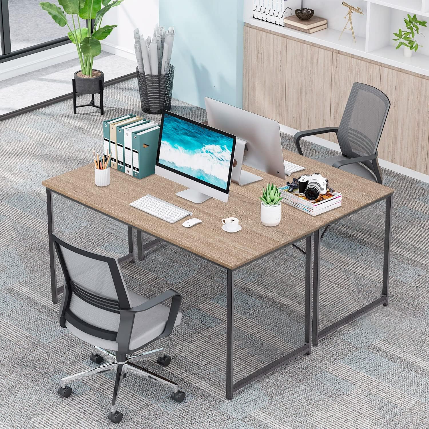 39" Computer Desk with Metal Frame