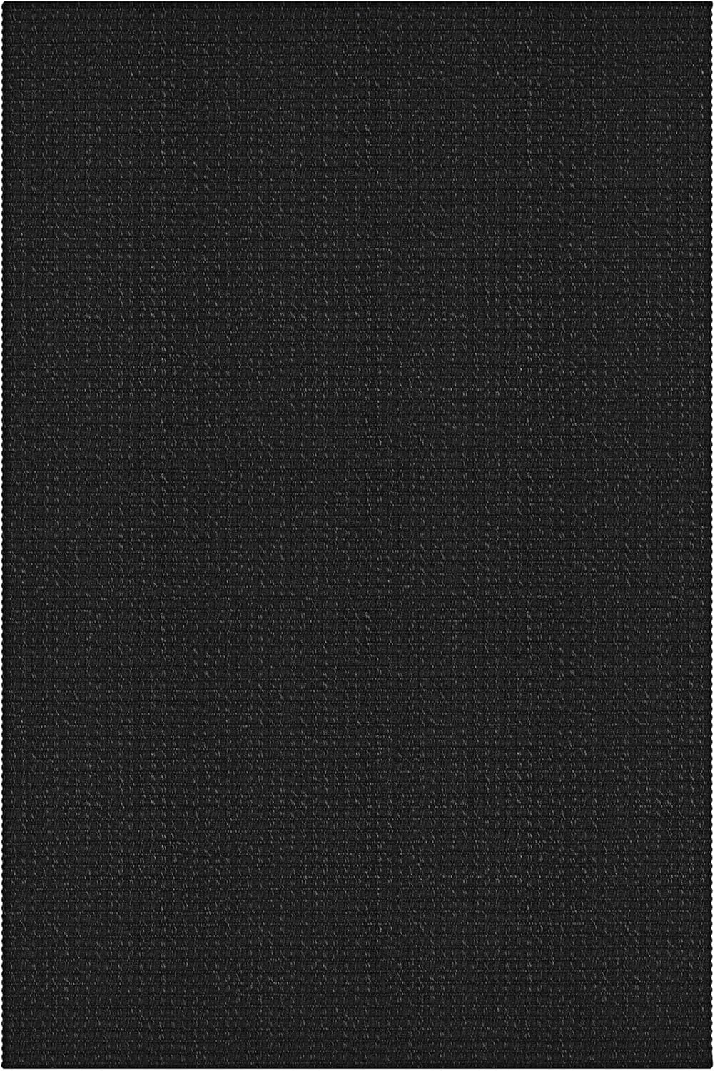 2x8 ft Washable Hallway Runner - Black/Dark Grey