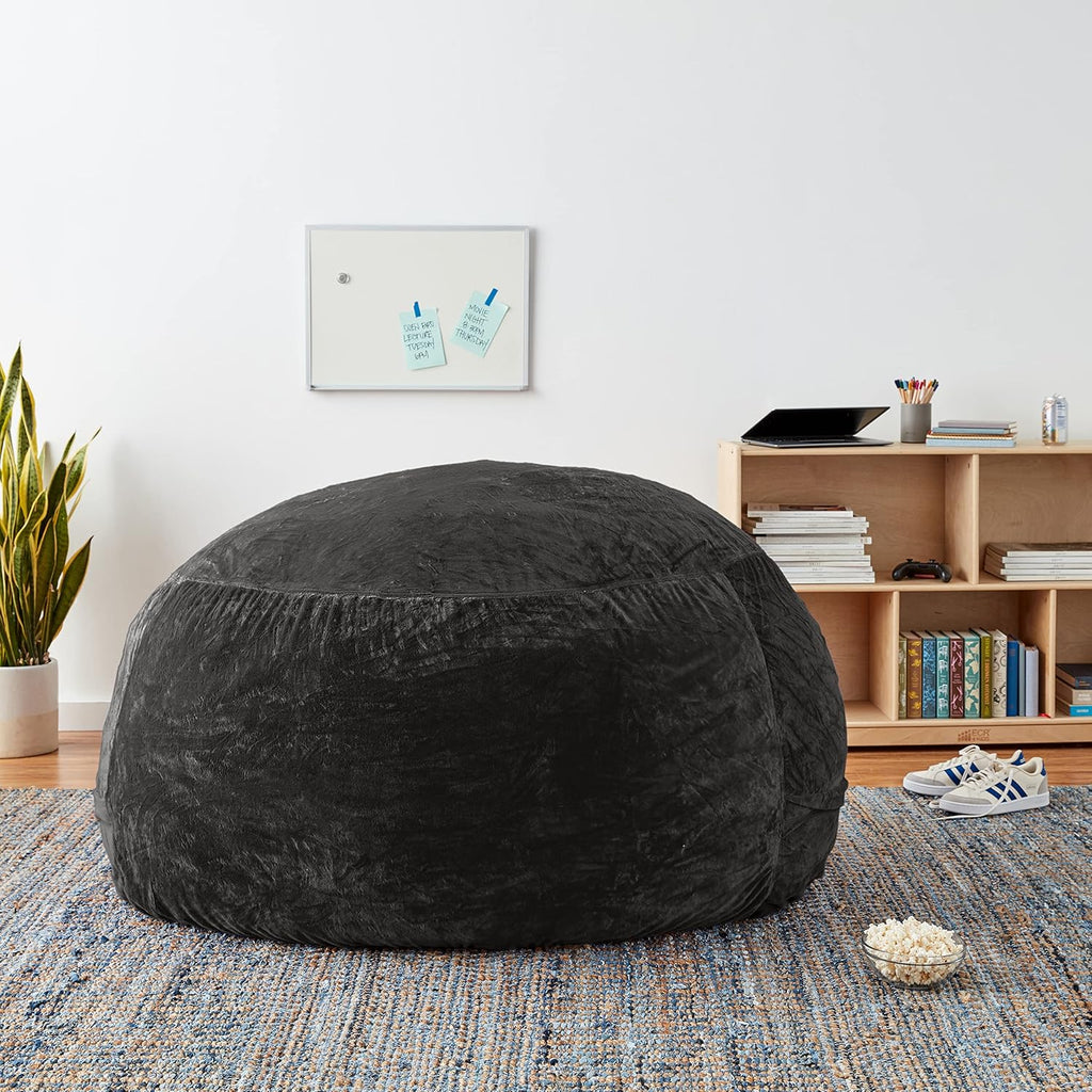 5-Foot Chill Sack Bean Bag Chair Cover in Charcoal