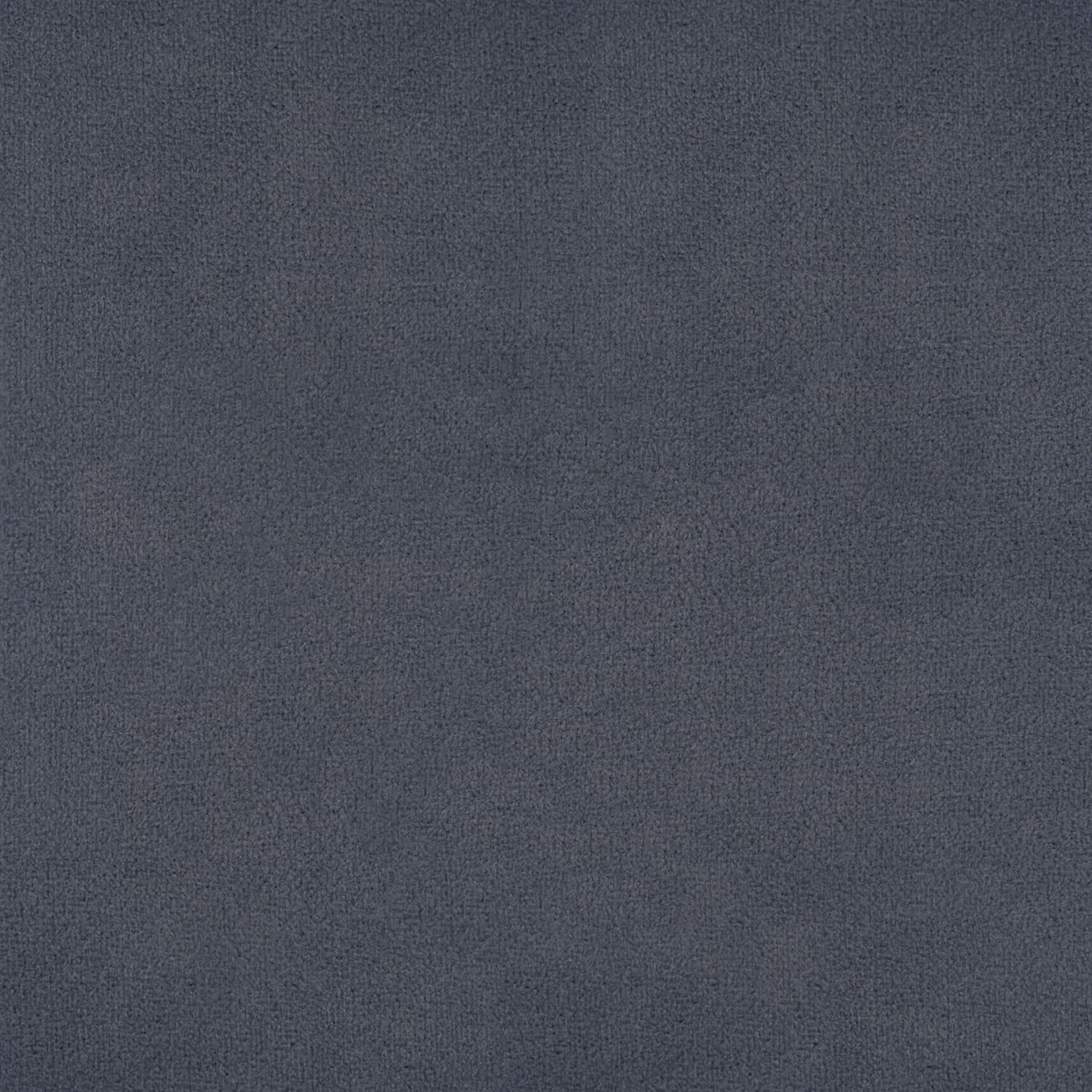 Steel Blue Velvet Ottoman