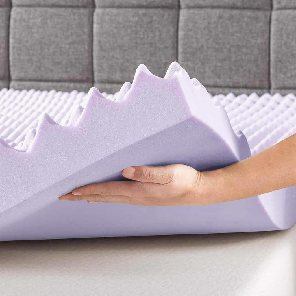Twin Memory Foam Mattress Topper with Lavender