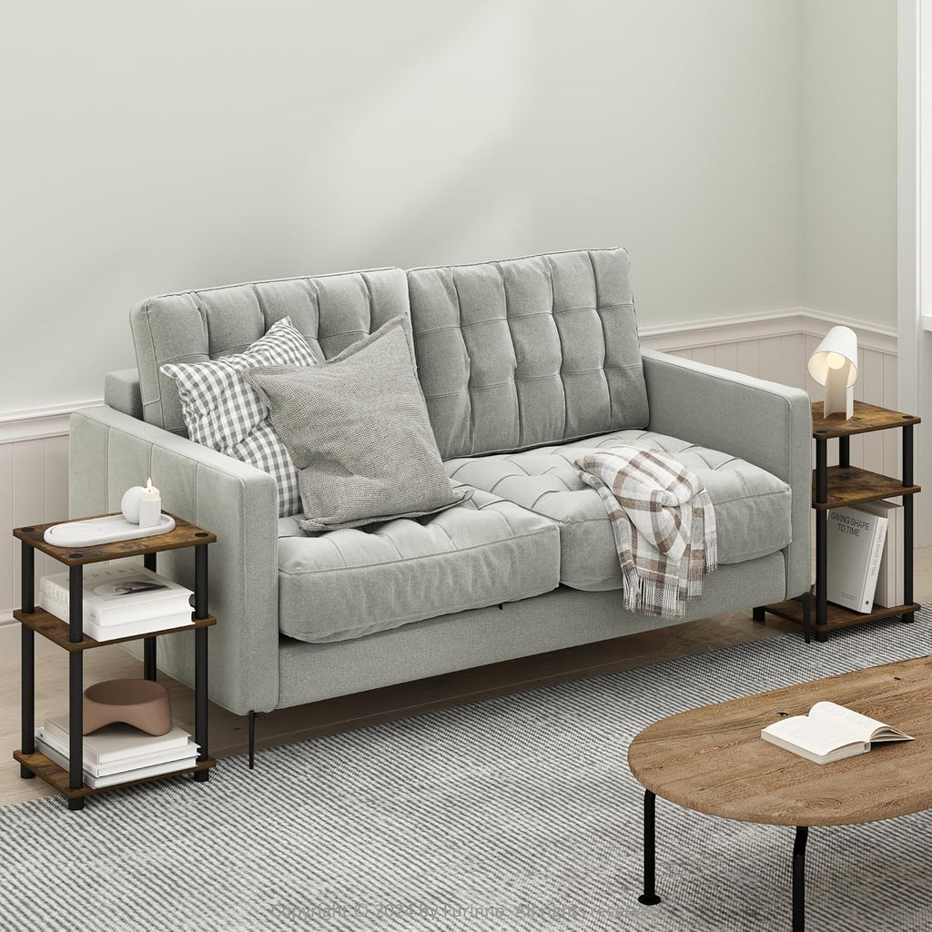 3-Tier Side Table with Open Shelves