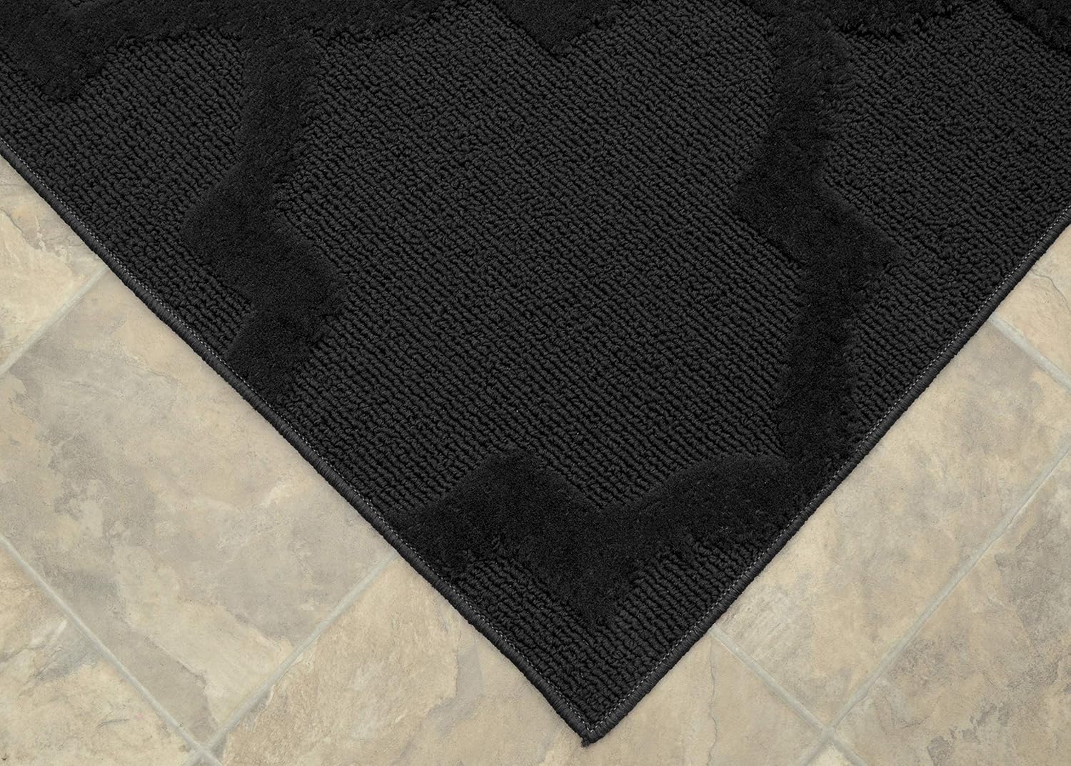 5' x 7' Black Area Rug