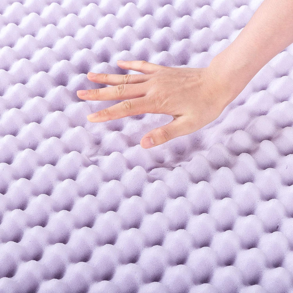 Twin Memory Foam Mattress Topper with Lavender