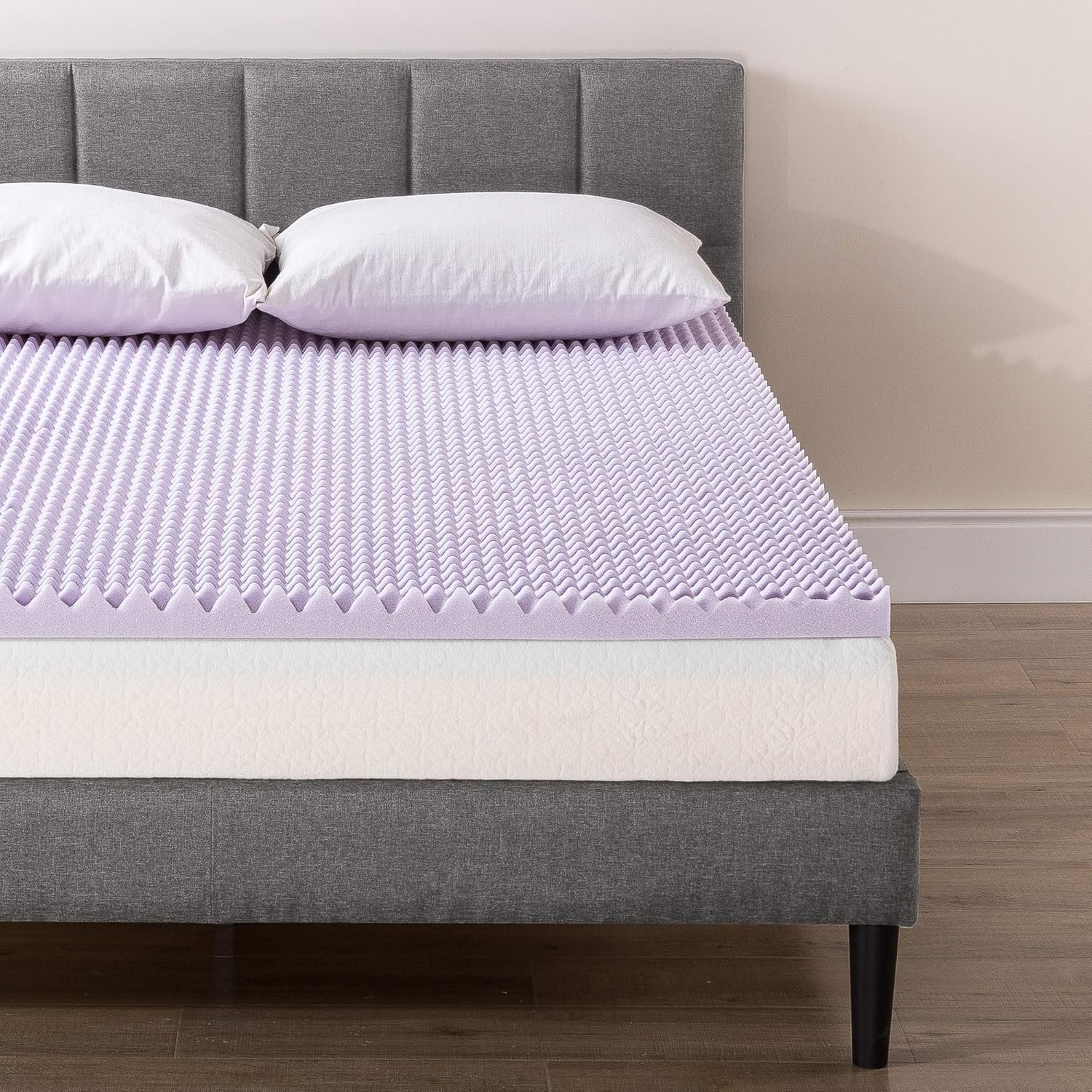 Twin Memory Foam Mattress Topper with Lavender
