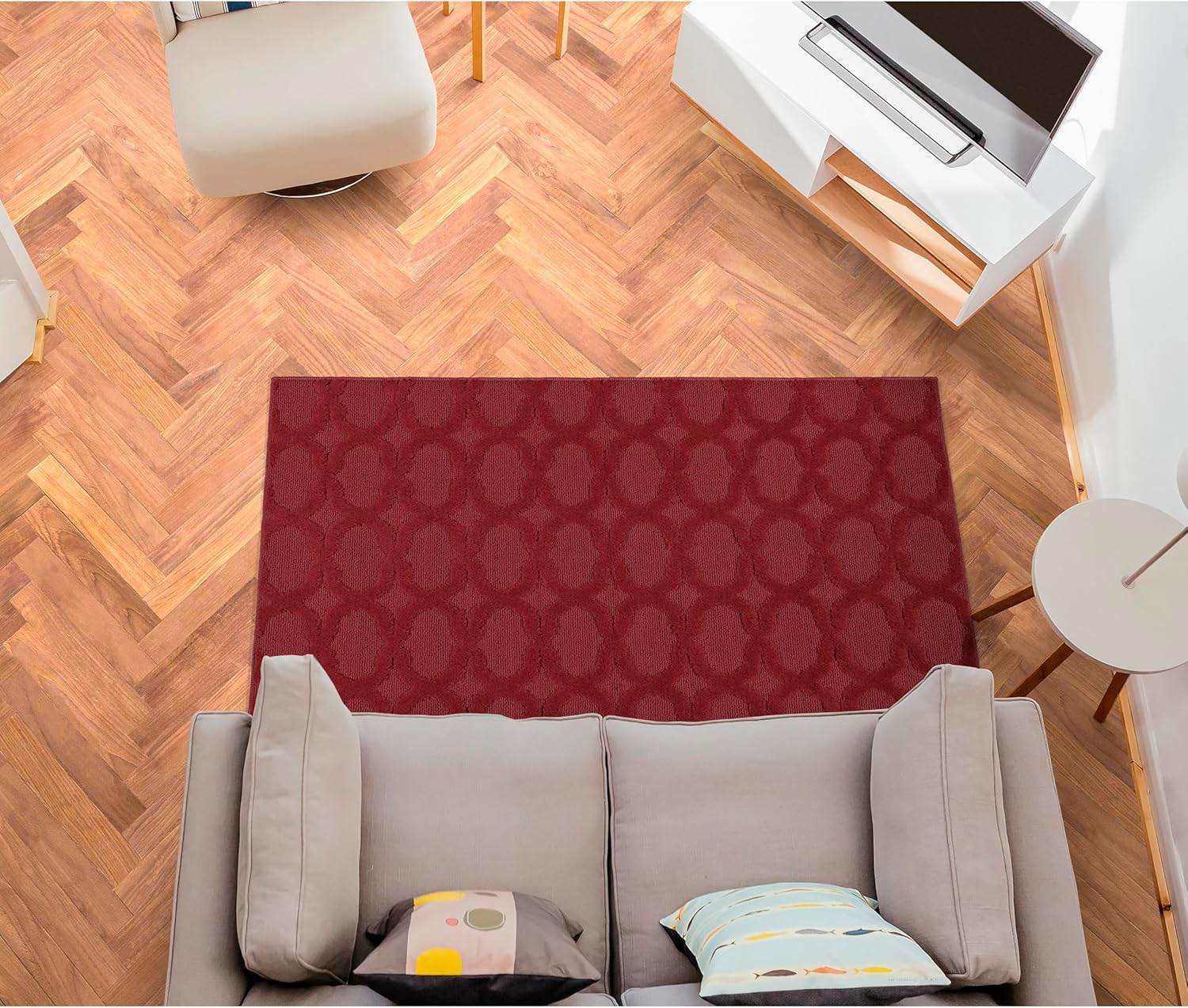 Chili Pepper Red Area Rug 3'x5'