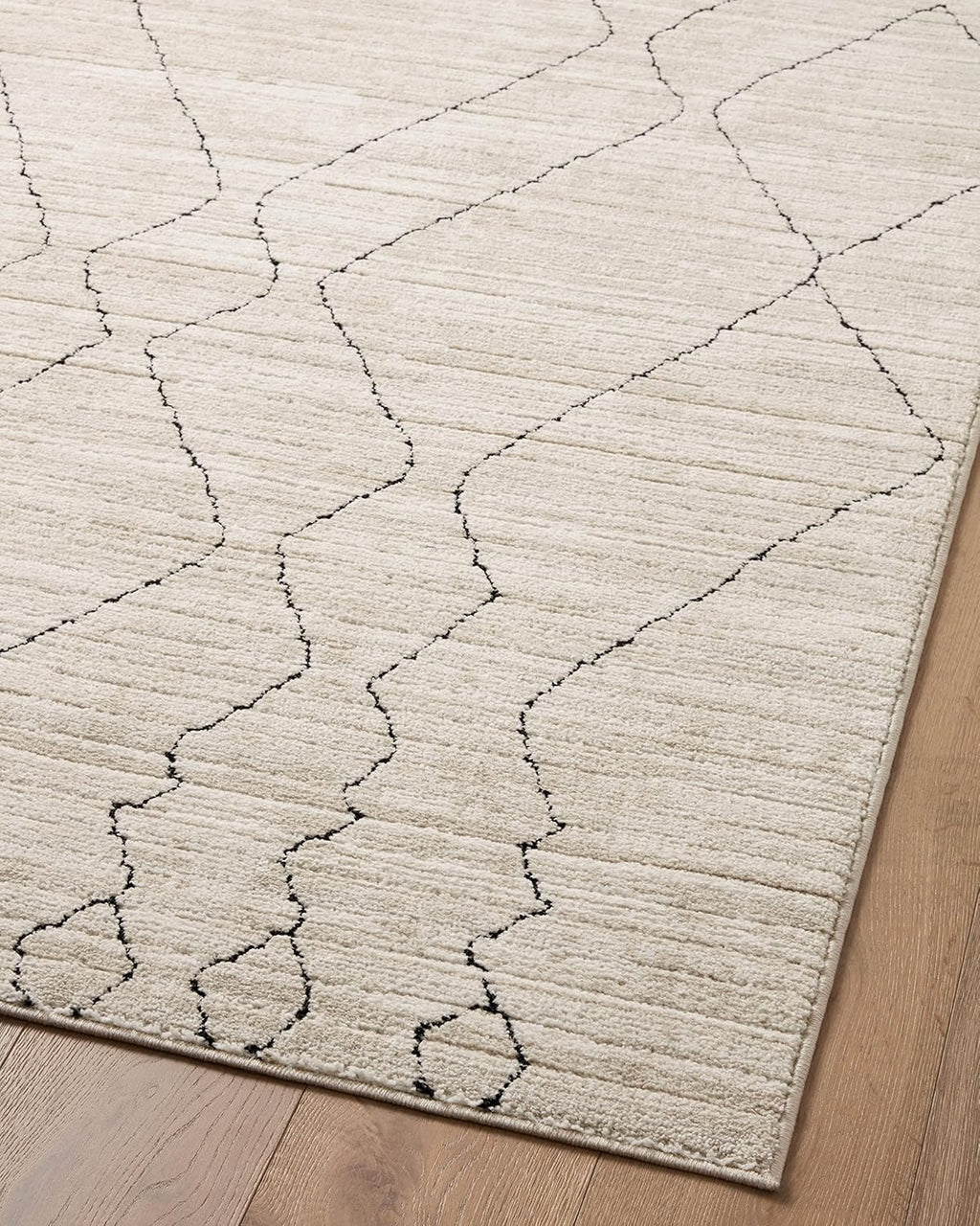 2'-7" x 4' Accent Rug Sand/Charcoal