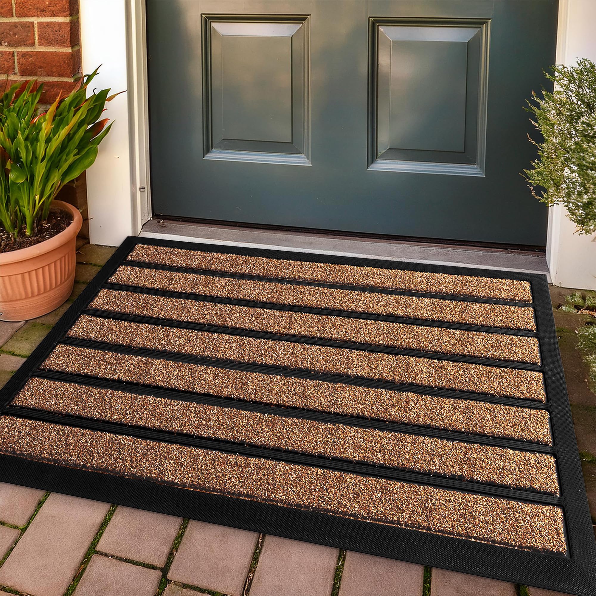 30"x17" Light Brown Door Mat