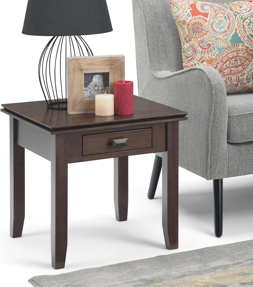 Solid Wood 21" Square End Table