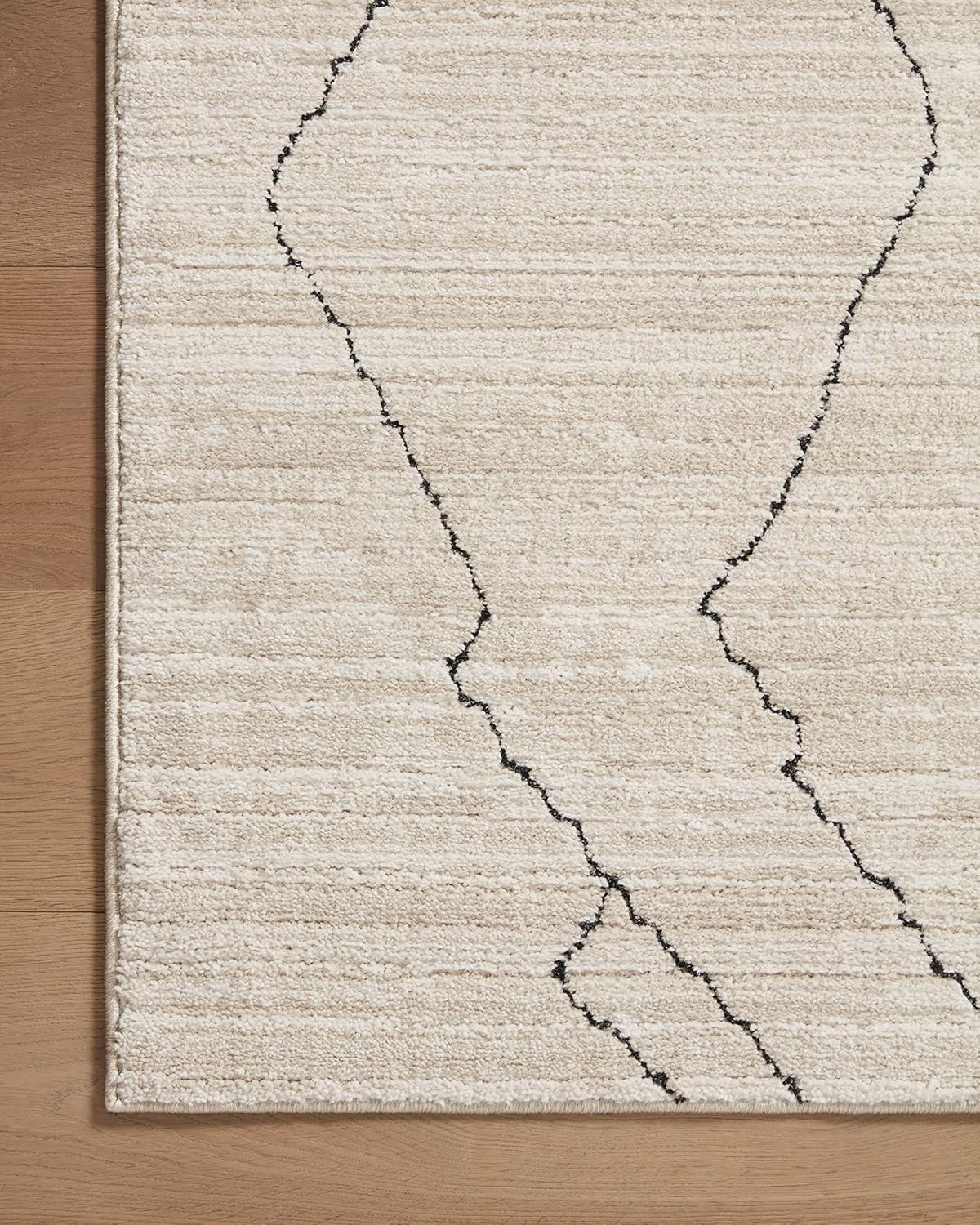 2'-7" x 4' Accent Rug Sand/Charcoal