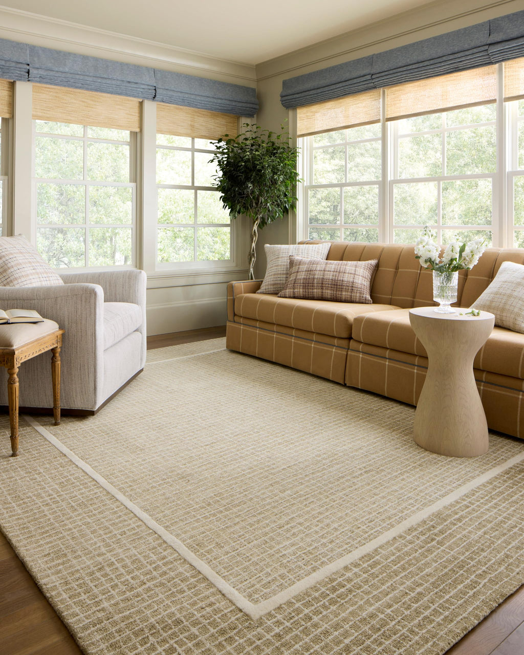 3'6" x 5'6" Accent Rug - Wheat & Ivory