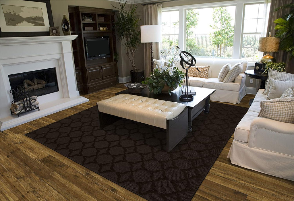 5'x7' Brown Mocha Area Rug