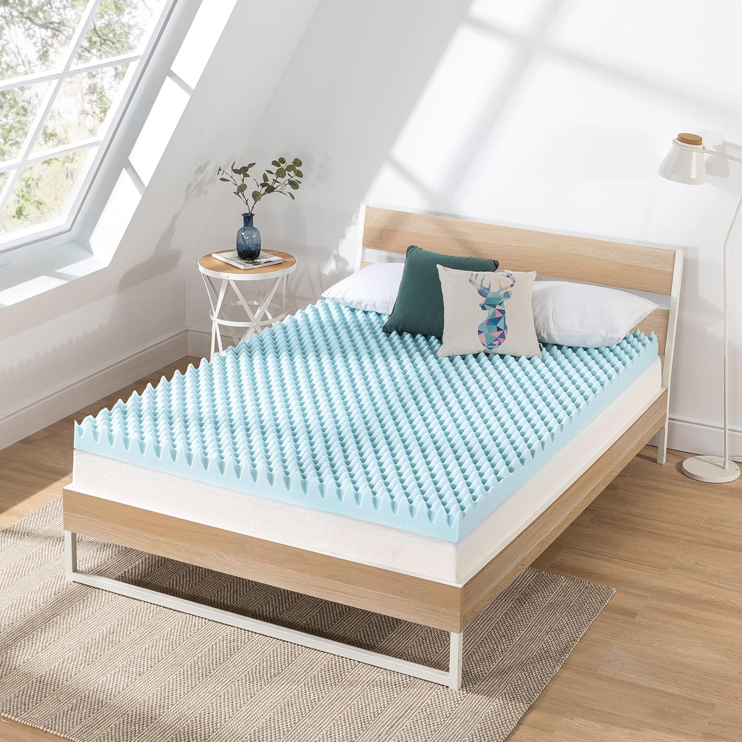 King Mattress Topper with Cooling Gel