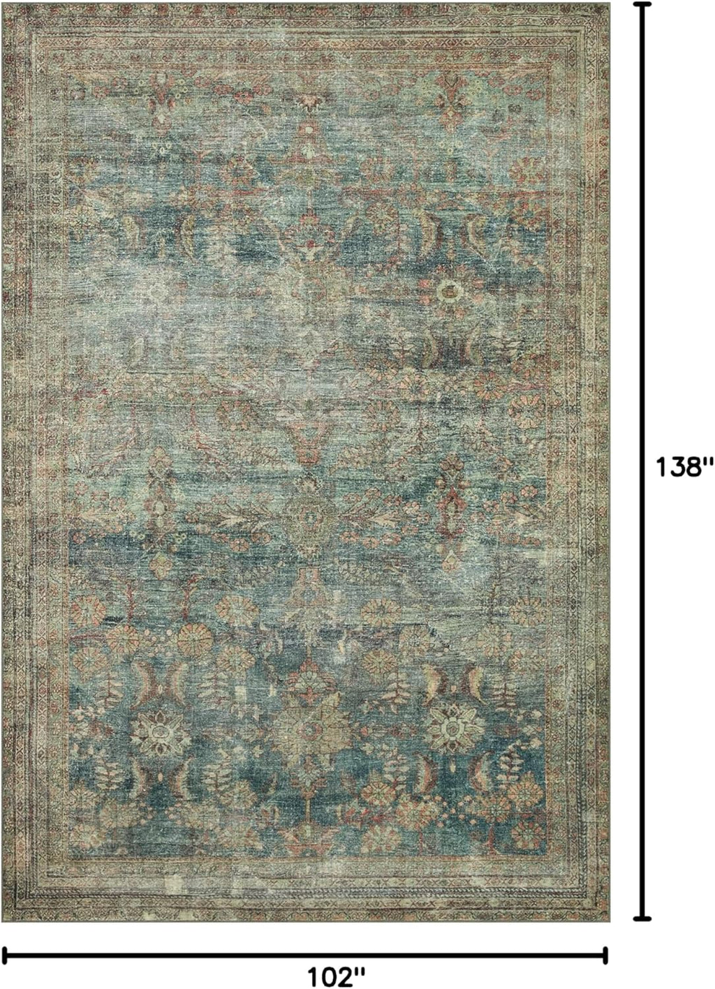 Machine Washable Area Rug 8'-6" x 11'-6"