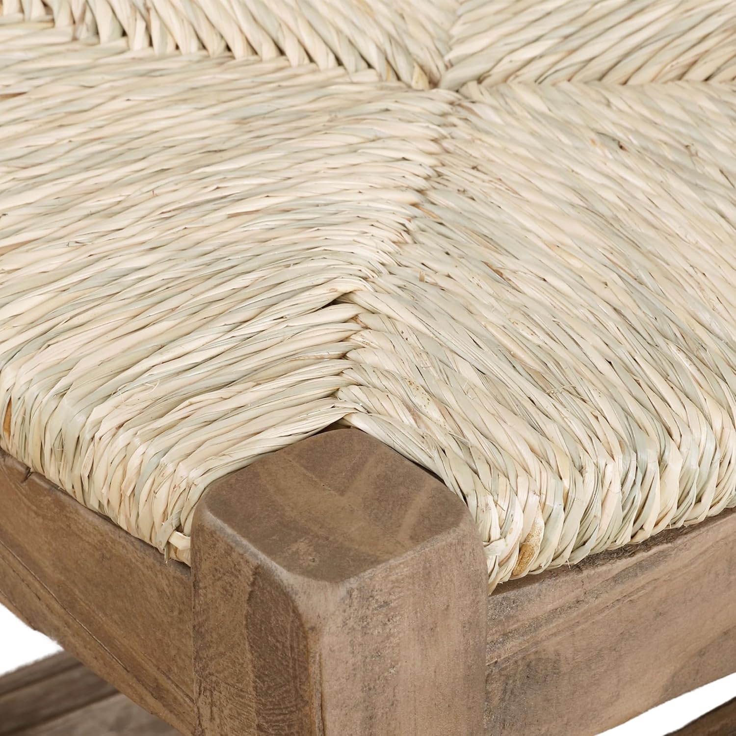 26-Inch Counter Height Stool with Seagrass Seat