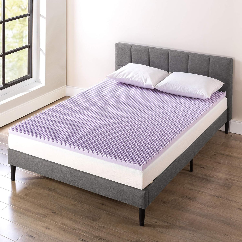 Twin Memory Foam Mattress Topper with Lavender