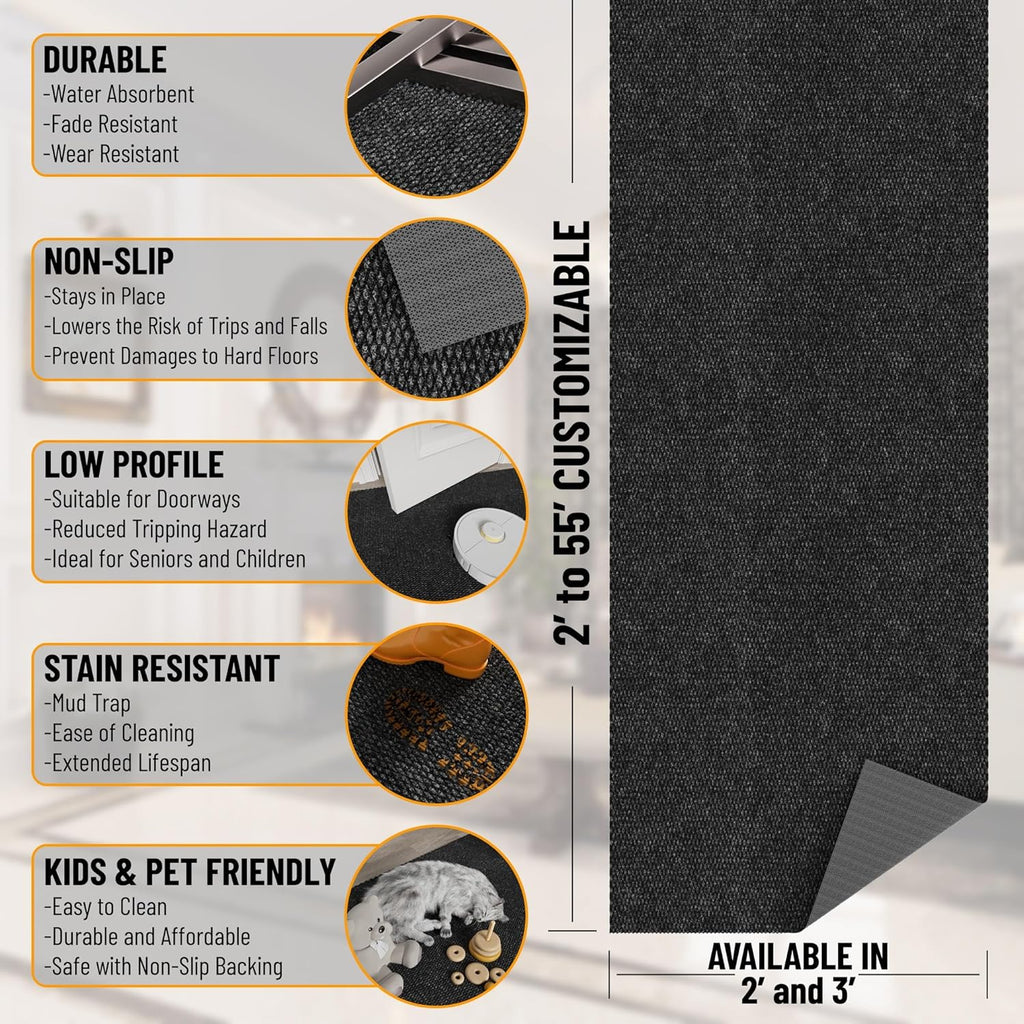 Commercial 2'x5' Entry Mat for High Traffic