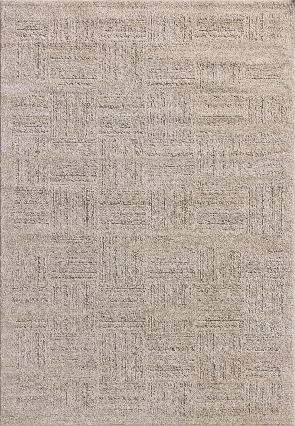 2'7" x 4' Area Rug – Ivory/Taupe