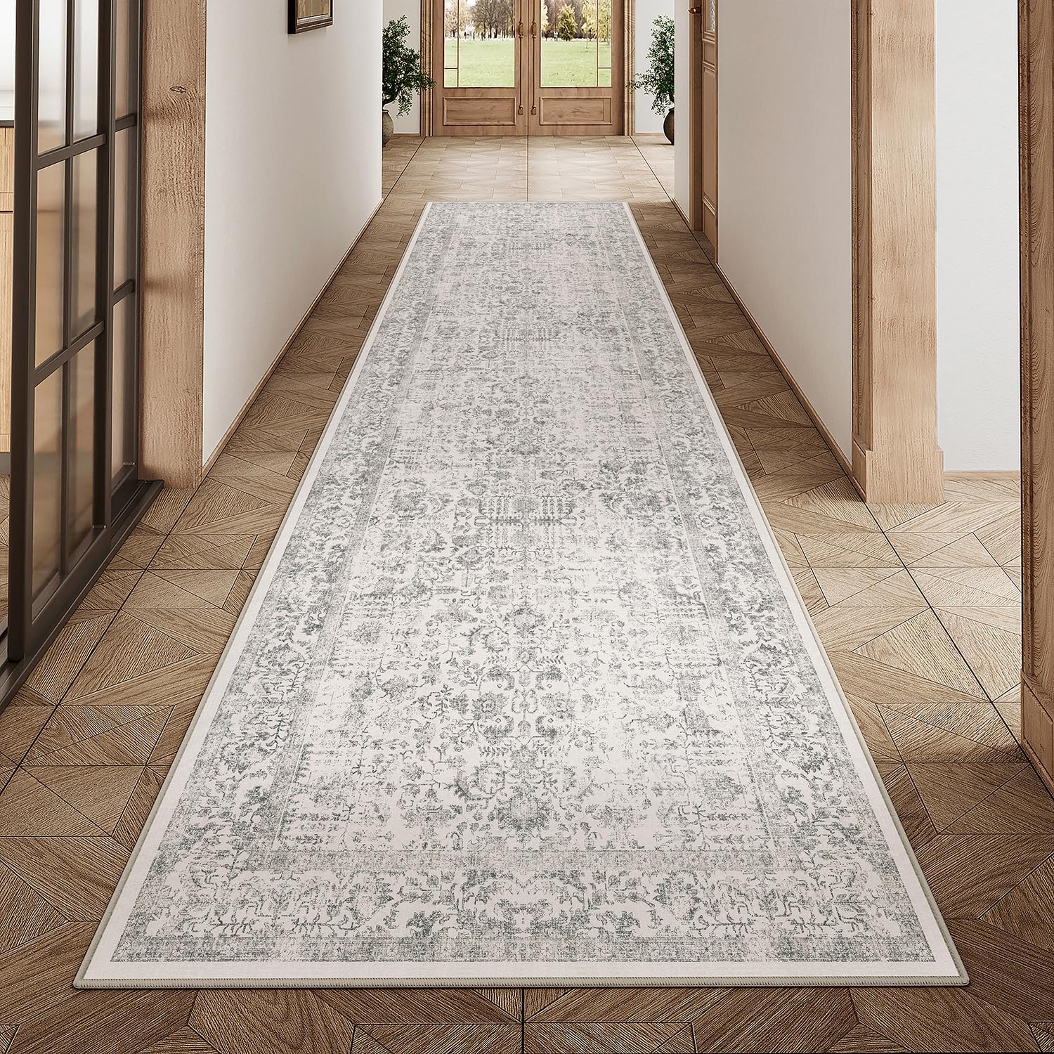 Gray Runner Rug 2'x10'