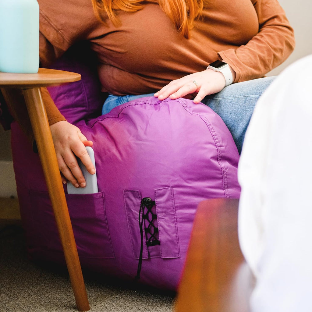Big Joe Bean Bag Chair with Drink Holder & Pocket