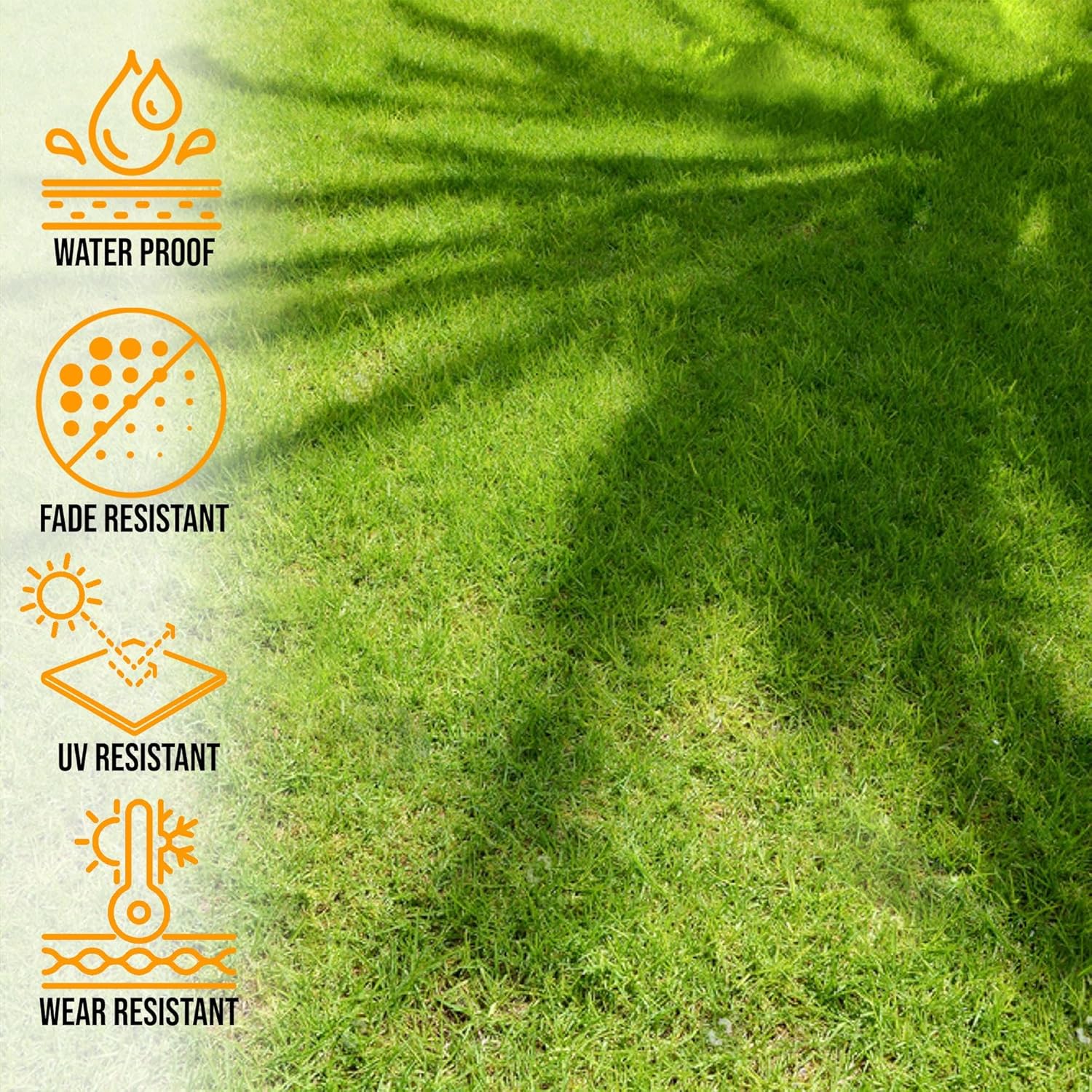 Artificial Grass Rug 2'7"x4' Indoor/Outdoor