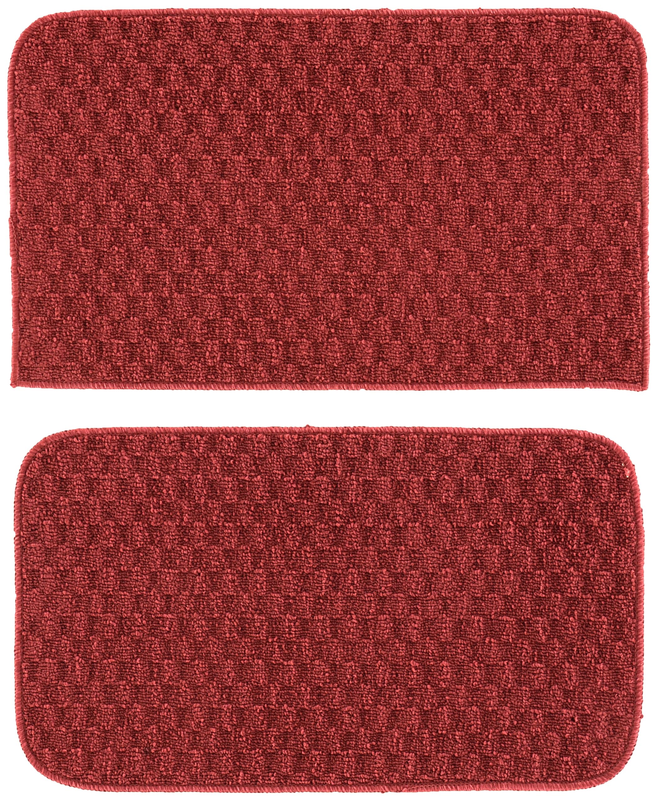 2-Piece Chili Pepper Red Area Rug Set 18"x28"