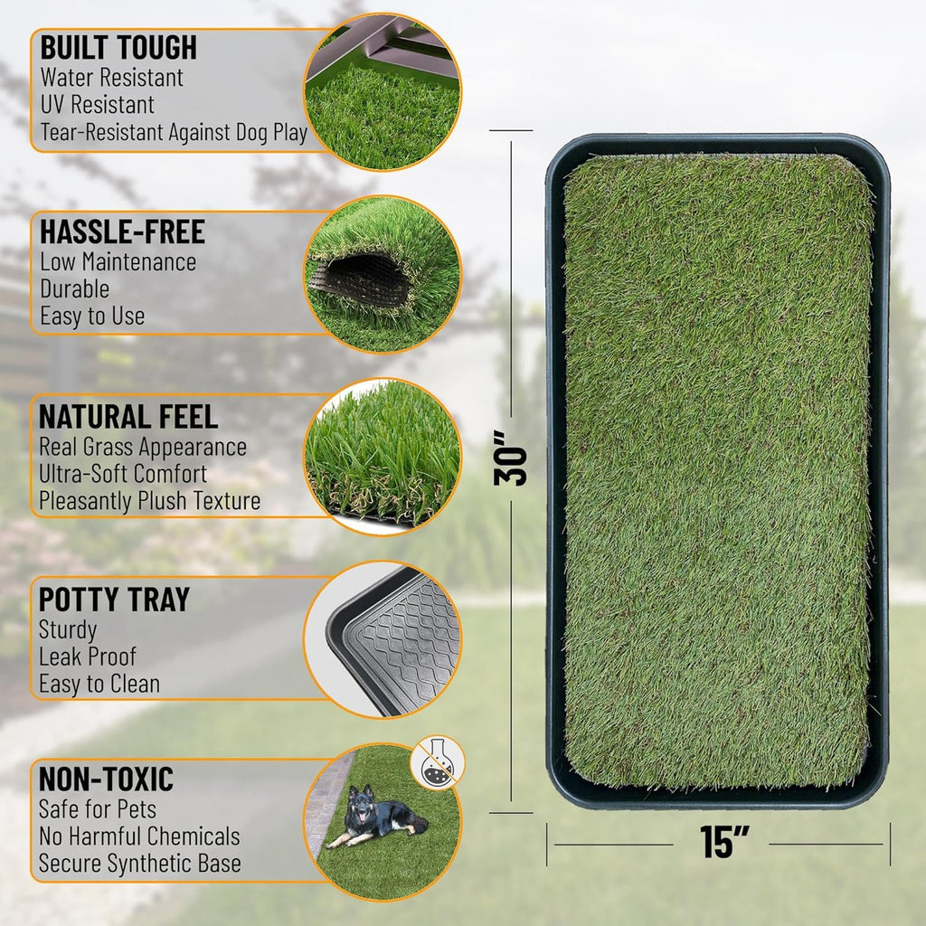 Small Artificial Grass Puppy Training Pad 15"x30"