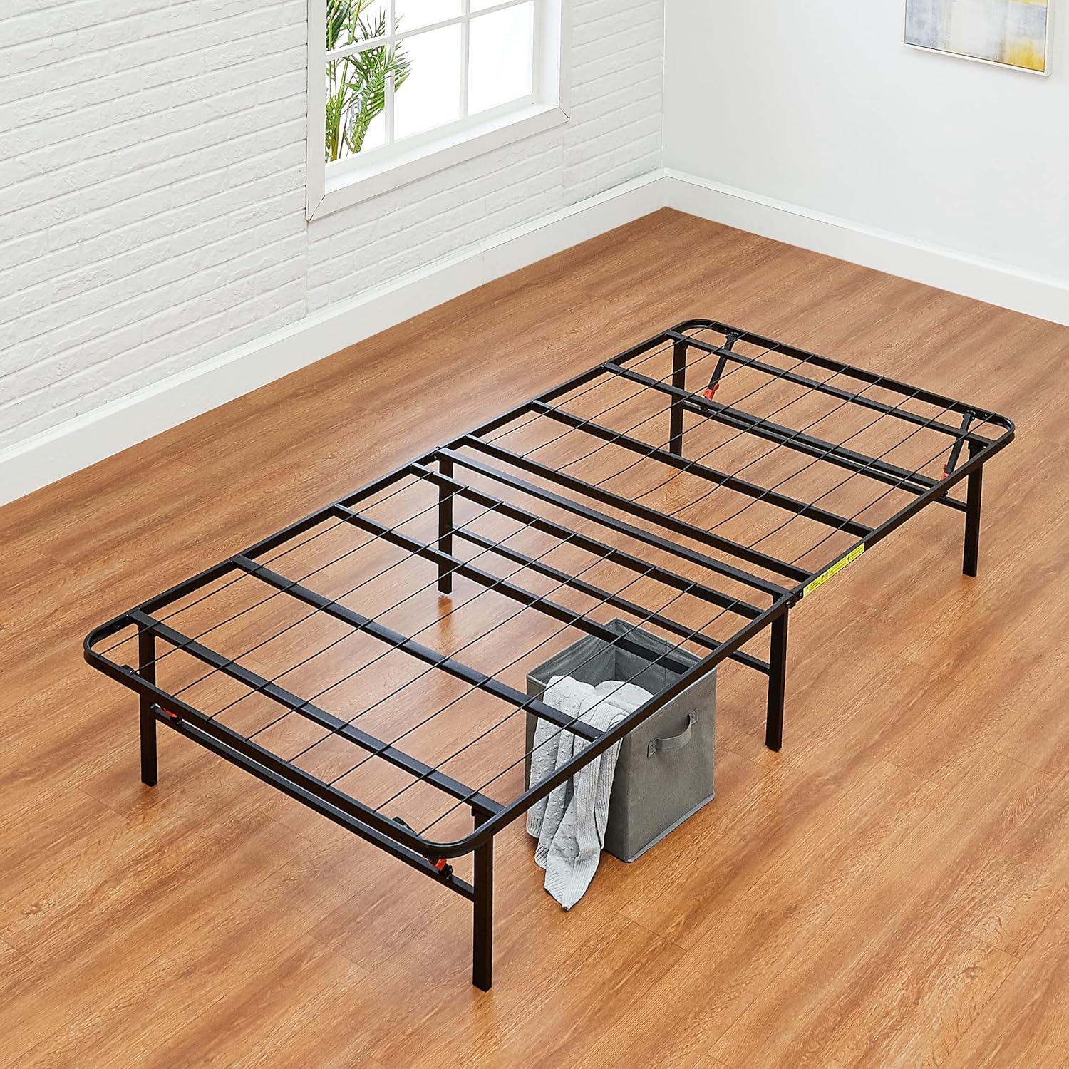 Foldable Metal Platform Bed Frame Twin XL